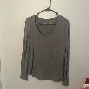 Aeropostale Seriously Soft Perfect V Neck Long Sleeve